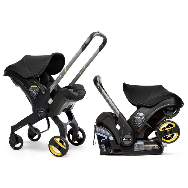 Doona – Infant Car Seat and Stroller Combo w/ Base (Multiple Colors) Nitro Black