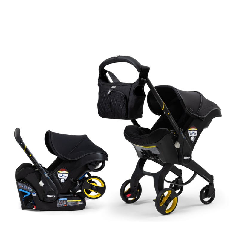 Doona – Infant Car Seat and Stroller Combo w/ Base – Special Edition: Midnight Midnight
