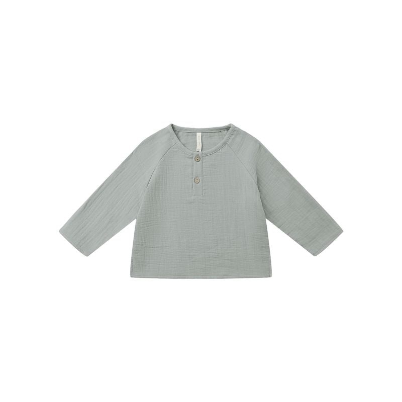Zion Shirt || Steel Blue 0-3 Mo.