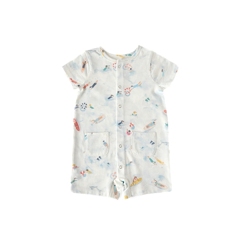 SHORT SLEEVE ROMPER – surf 6-12m
