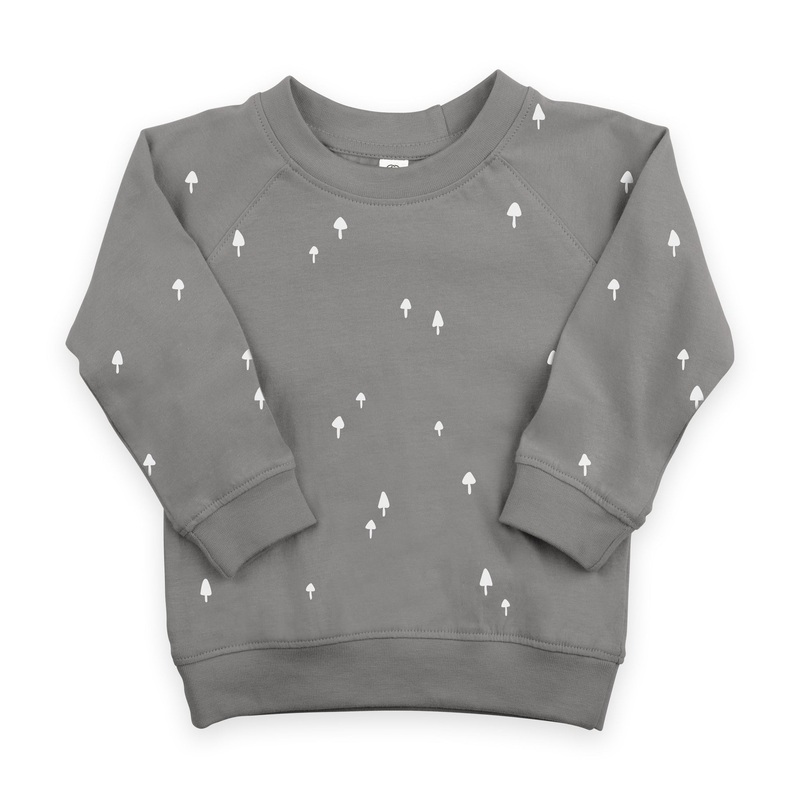 PULLOVER SWEATSHIRT – mushroom 3-6M