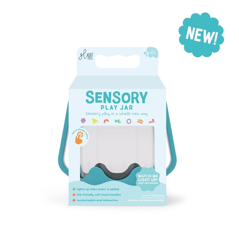 Sensory Light Up Jar Blue