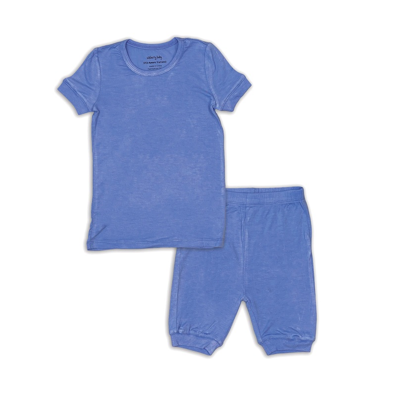Bamboo Short Sleeve Top & Short Pajama Set 2T Shadow