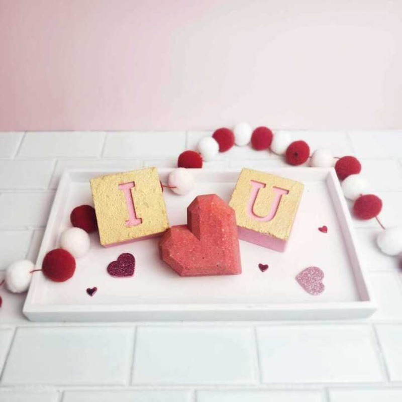 Valentine’s I Heart U Bath Bombs Set of 3