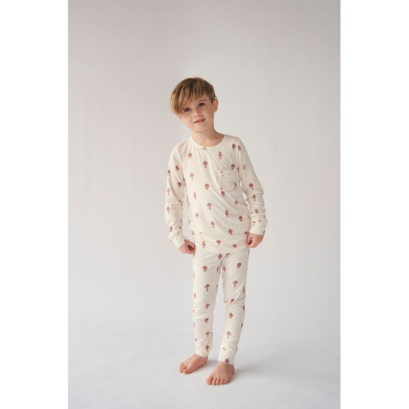 Kids Classic 2 Piece Pajama Set 18-24M Black Heart