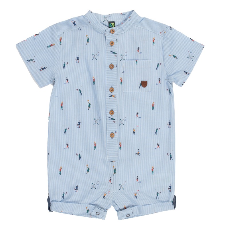 Baby Boys Printed Romper 3m