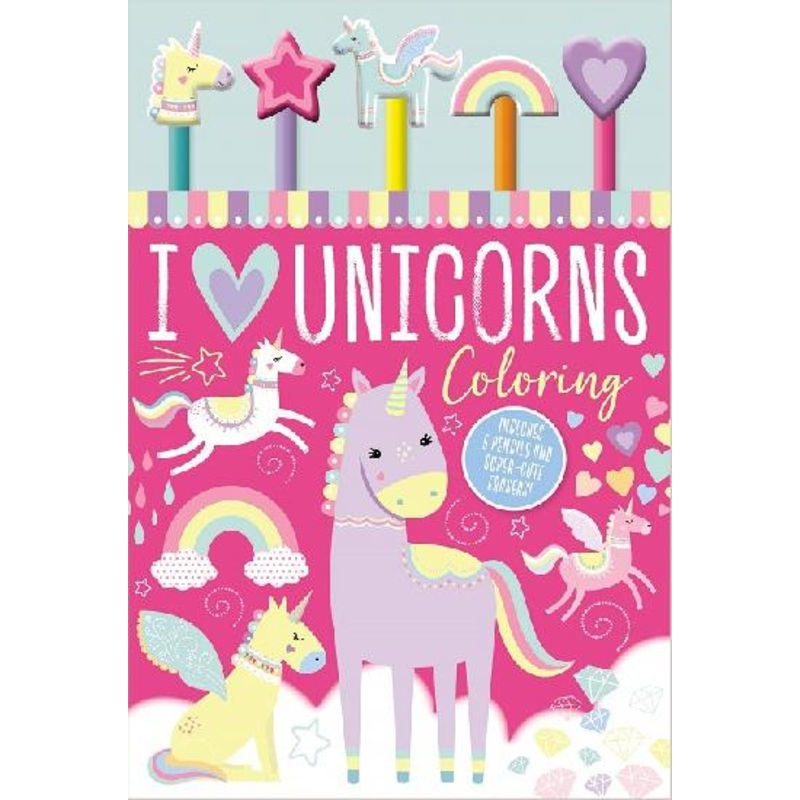 I Love Unicorns Colouring Pad