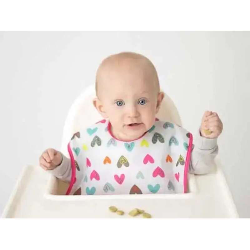 Kushies Baby Waterproof Cleanbib 12m+ Blue Rock Graffiti