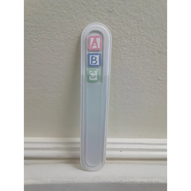 95 & Sunny Crystal Glass Nail File Small Clear ABC