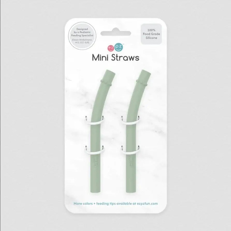 ezpz Mini Straw Replacement 2 Pack Blue