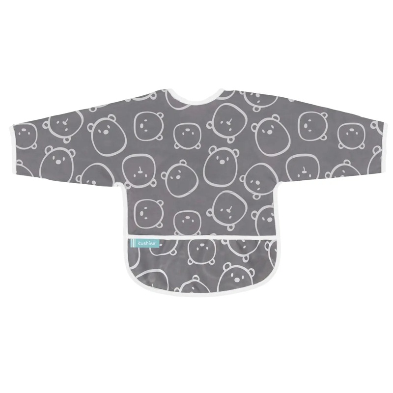 Kushies Baby Cleanbib Waterproof Bib With Sleeves Multi Alphabet 6-12m