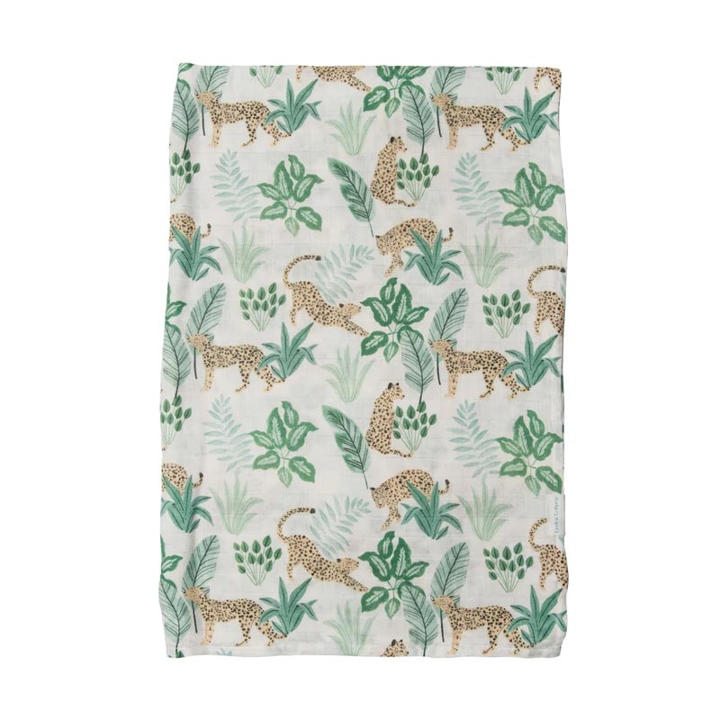 Loulou Lollipop Luxe Muslin Swaddle – Tropical Jungle