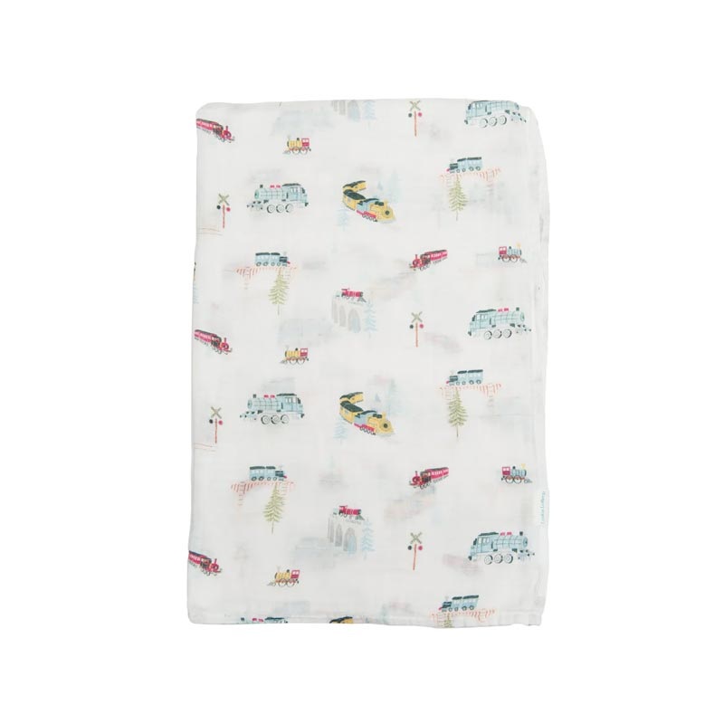 Loulou Lollipop Muslin Swaddle – All Aboard