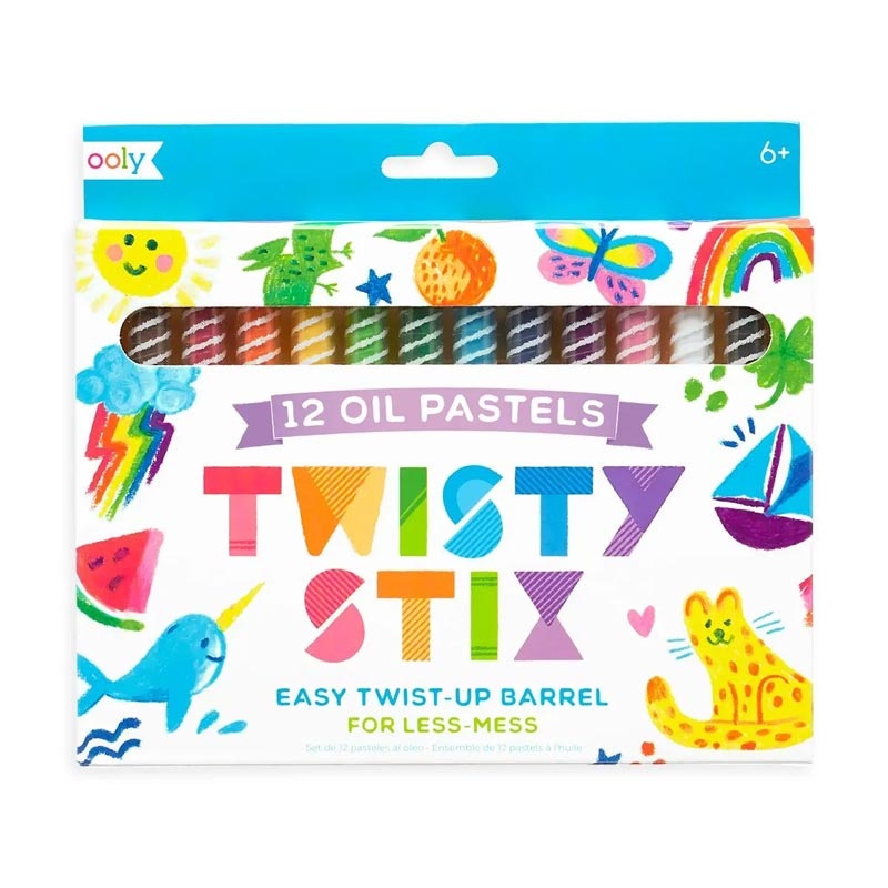 *Ooly Twisty Stix Oil Pastels – Set of 12