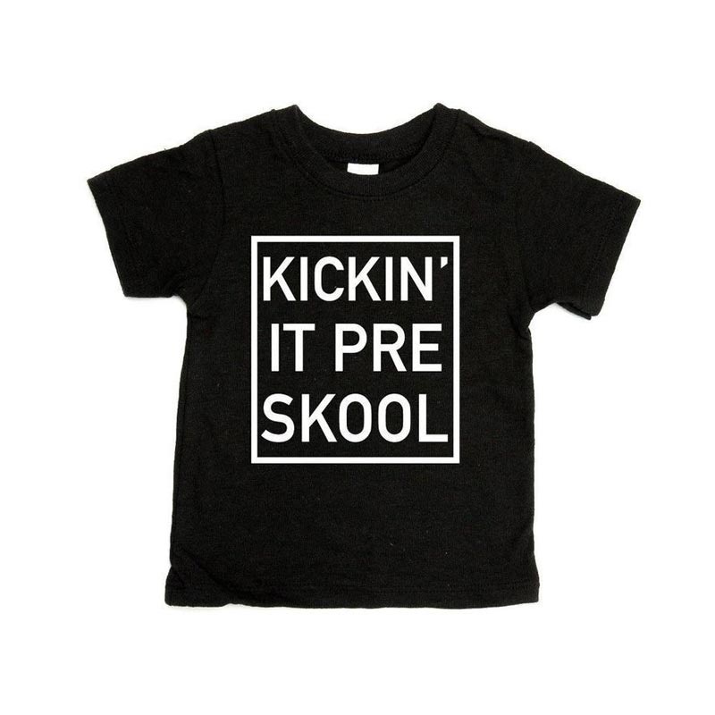 Portage and Main Tee – Black Kickin it Preskool *CLEARANCE* 2t