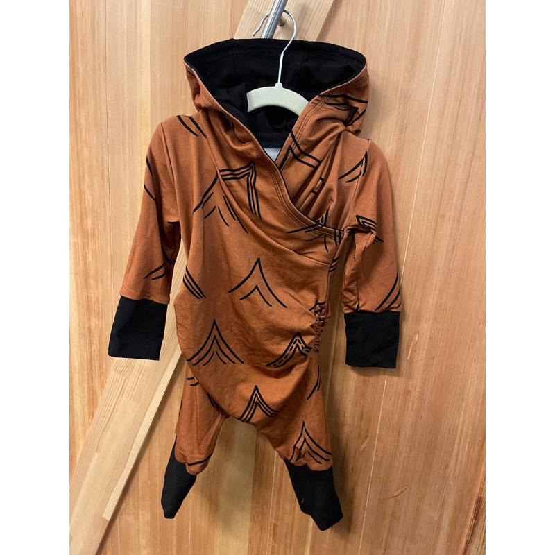 Gro by Zo Hooded Coverall Romper – Boho Mountain (Size 3-12m) 3-12m