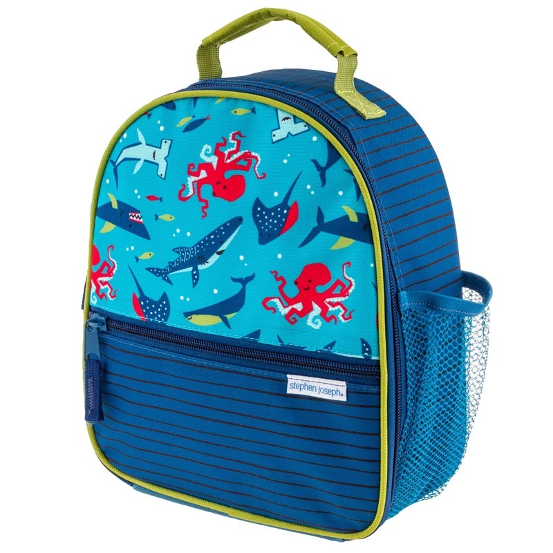 *Stephen Joseph Allover Print Lunchbox Blue Sharks