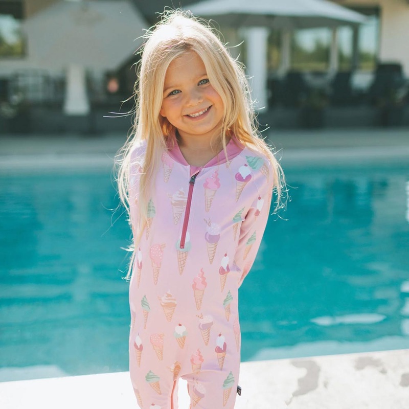 Honeysuckle Swim Co. –  Melting For You – UPF 50+ Swimsuit Newborn/0-6m