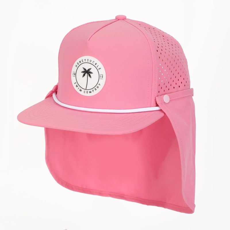 Honeysuckle Swim Co. Snapback Sunhat Bright Pink