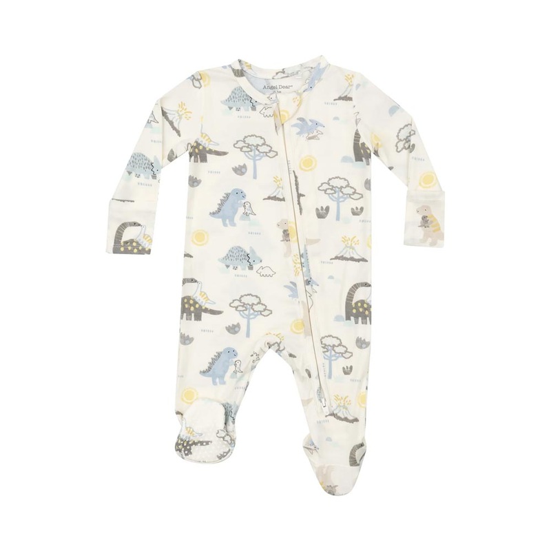 Angel Dear 2-Way Zipper Footie – Baby Love Dinos (Size 9-12m) 9-12m