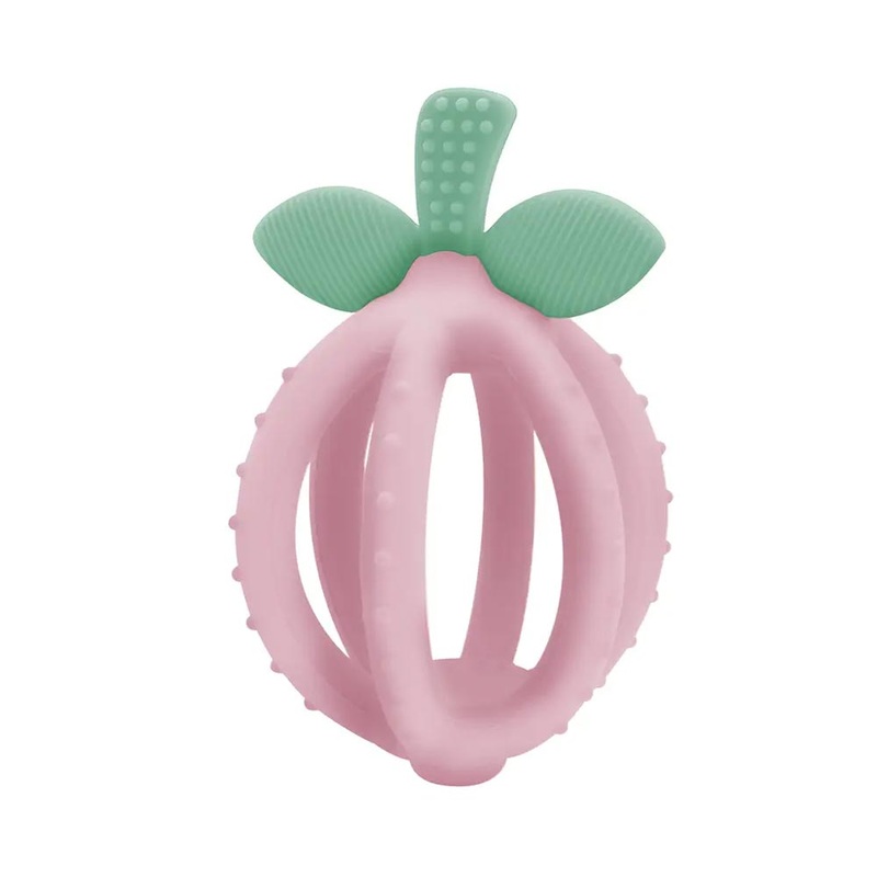 *Itzy Ritzy Bitzy Biter Teething Ball & Training Toothbrush – Pink Lemonade