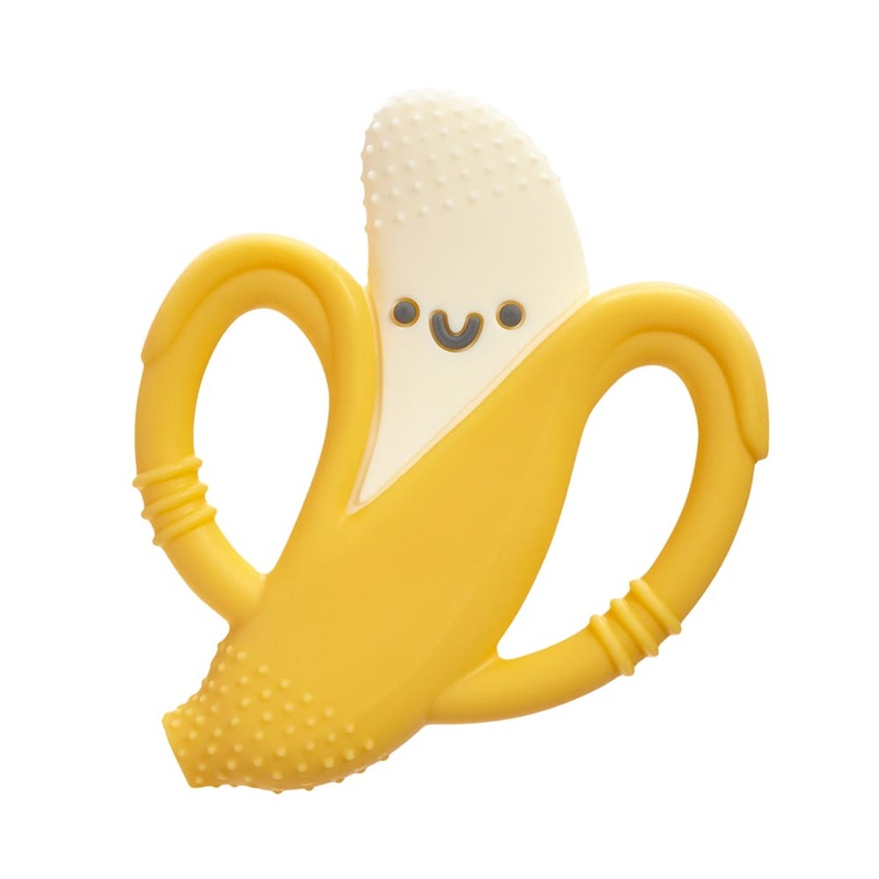 Itzy Ritzy Chew Crew Silicone Handle Teether – Beckett the Banana