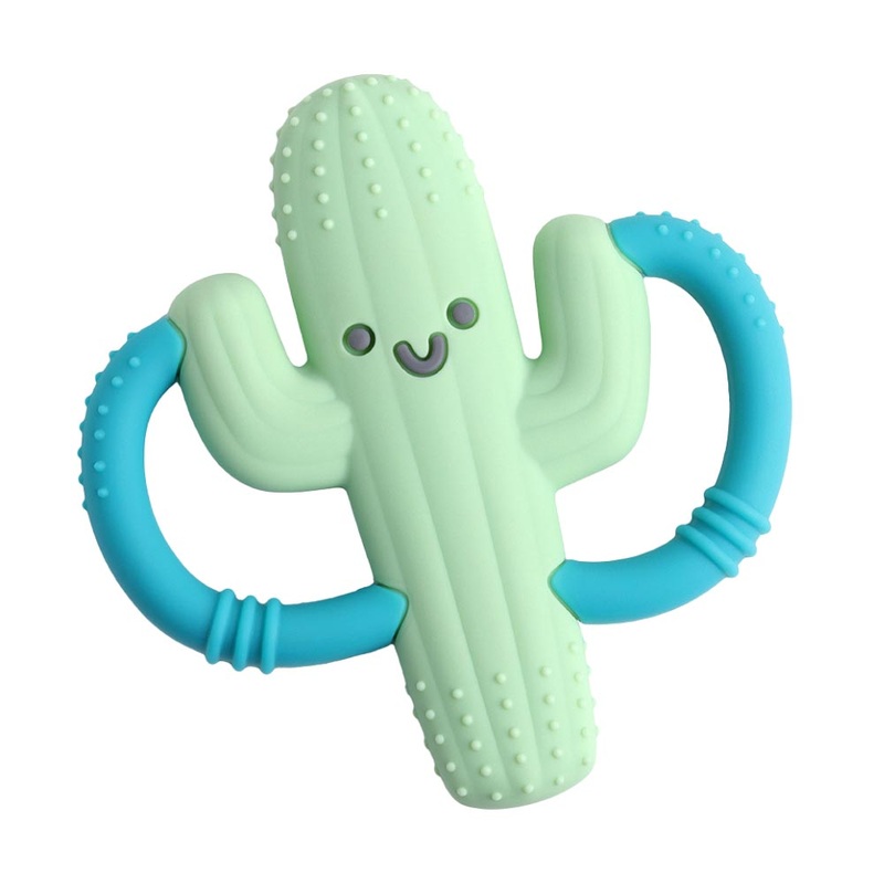 Itzy Ritzy Chew Crew Silicone Handle Teether – Cooper the Cactus