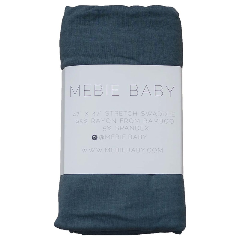 Mebie Baby Bamboo Stretch Swaddle – Charcoal *CLEARANCE*