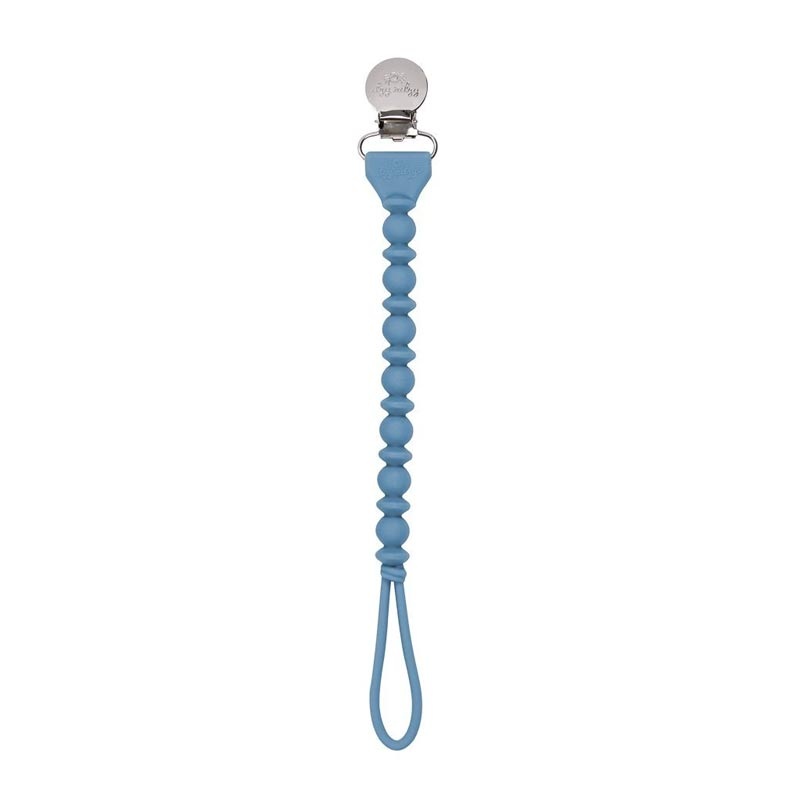 *Itzy Ritzy Sweetie Strap Pacifier Holder Blue Beaded
