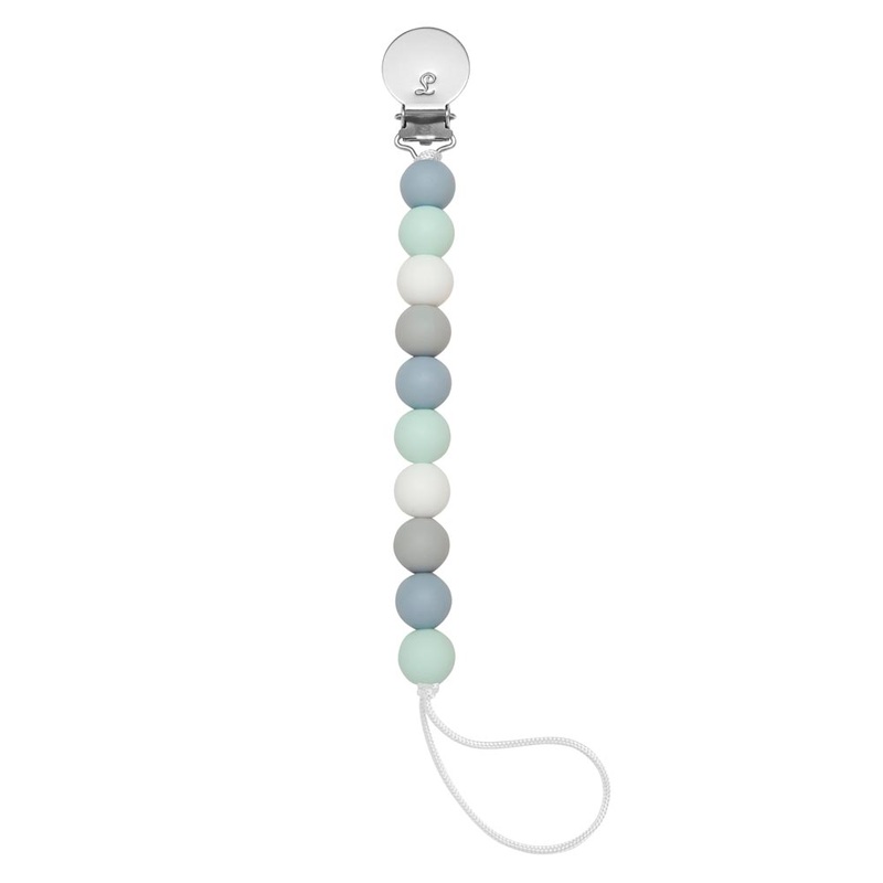 *Loulou Lollipop Lolli Pacifier Clip Blue Mint