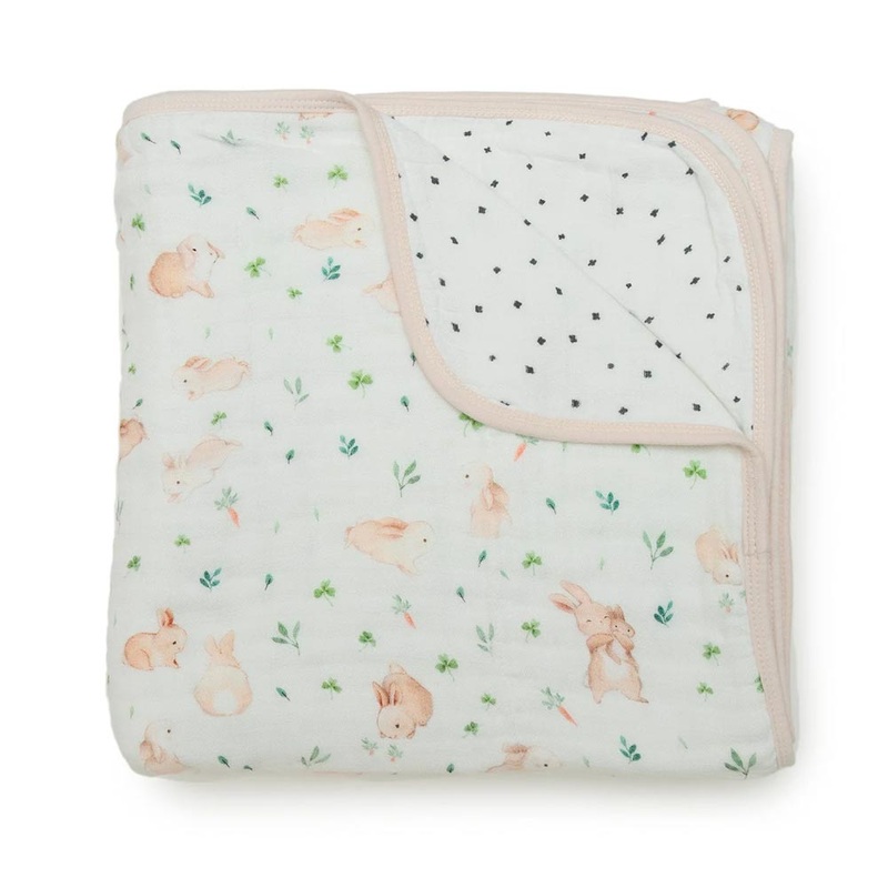 Loulou Lollipop Muslin Quilt Blanket – Bunny Meadow
