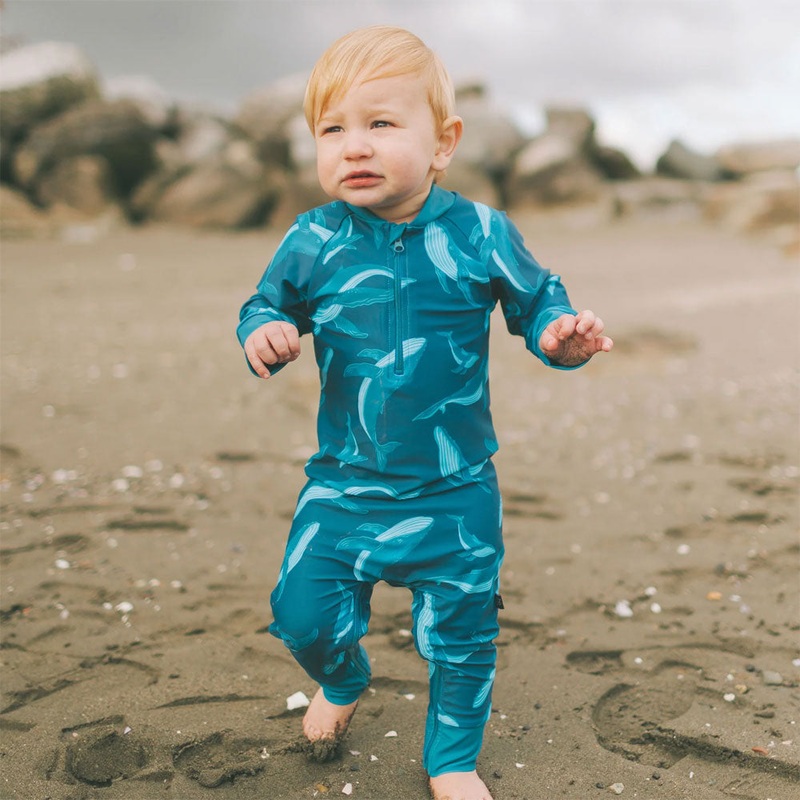 Honeysuckle Swim Co. –  All is Whale – UPF 50+ Swimsuit 6-12m