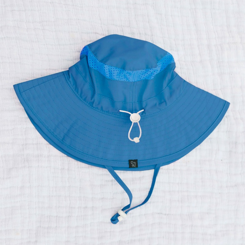Honeysuckle Swim Co. Bucket Sunhat – Cerulean Blue Small (3m-1y)
