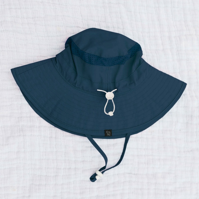 Honeysuckle Swim Co. Bucket Sunhat – Navy Small (3m-1y)