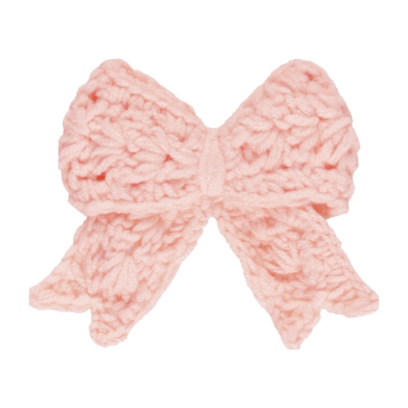 *Quincy Mae Crochet Bow – Bubblegum