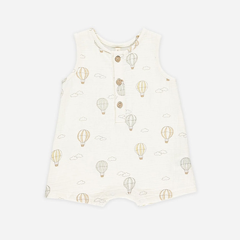 Quincy Mae Jack Romper – Hot Air Balloons (12-18m) 12-18m