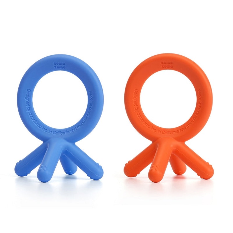 *Comotomo Silicone Baby Teether – Single Blue