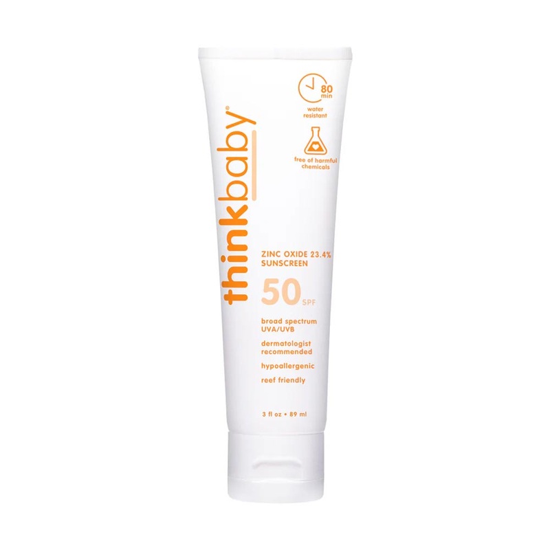 *Thinkbaby Safe Mineral Sunscreen SPF 50+ 3 oz/89 ml