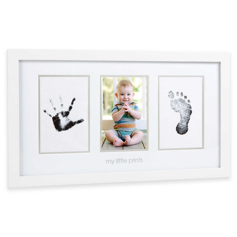 *Pearhead Babyprints My Little Prints Photo Frame – White