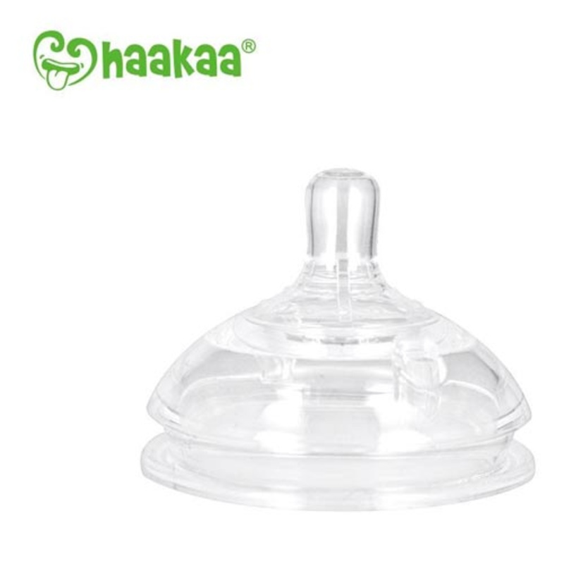 *Haakaa Gen 3 Silicone Bottle Anti-Colic Nipple 2-pk Small (0-3 months)