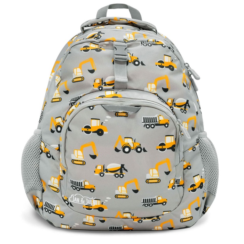 Jan & Jul Kids Backpack – Grey Construction