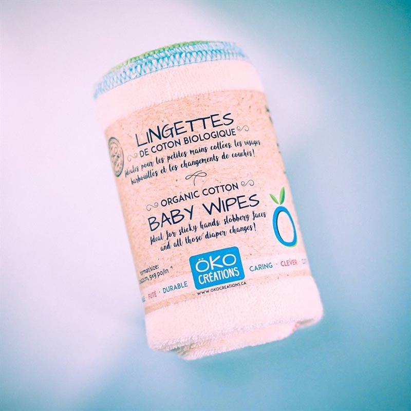 Oko Creations Organic Cotton Baby Wipes – 4 Pack