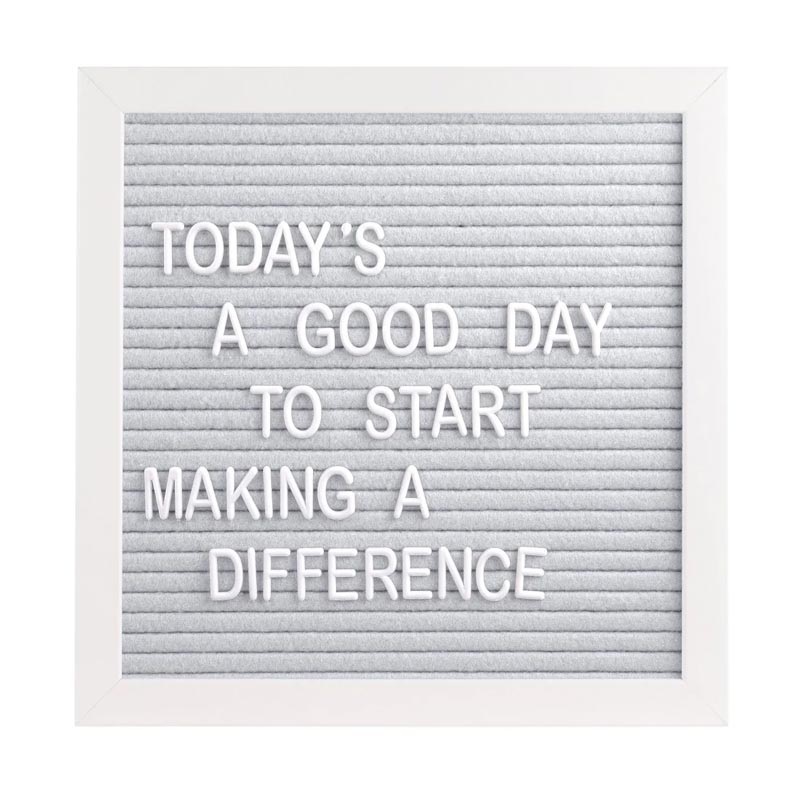 *Pearhead Letterboard Set – White & Grey