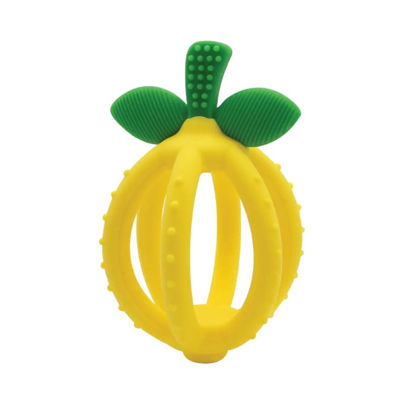 *Itzy Ritzy Bitzy Biter Teething Ball & Training Toothbrush – Lemon