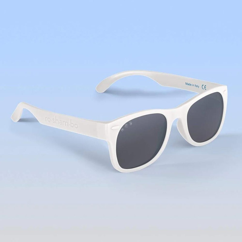 *Ro-Sham-Bo Baby Polarized Sunglasses (0-2 years) Ice Ice Baby (White)