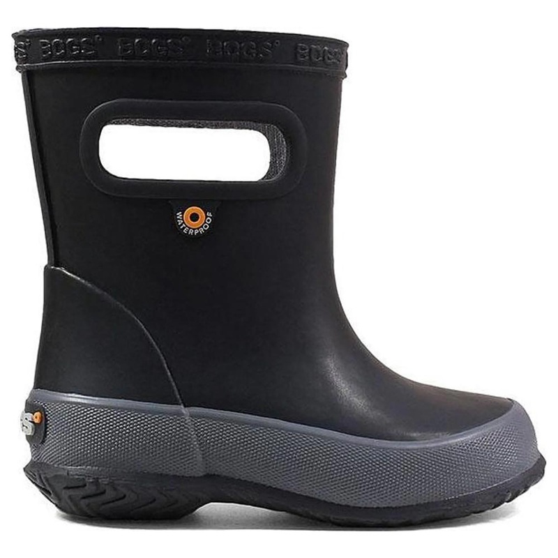 Bogs Skipper Solid Kids Rainboots – Black 8