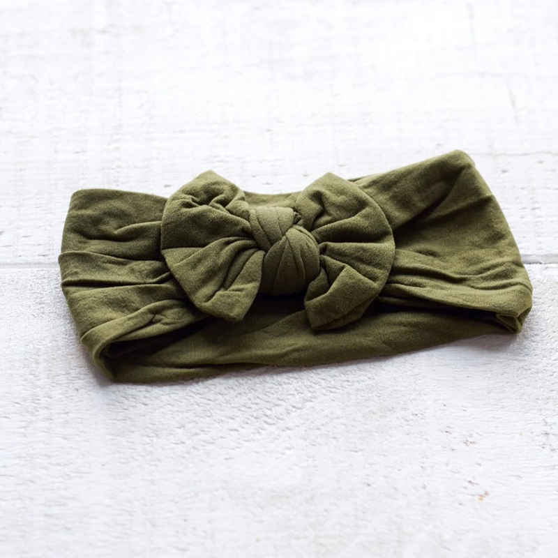 *Mini Bretzel Premium Bandana Headband – Khaki *CLEARANCE*