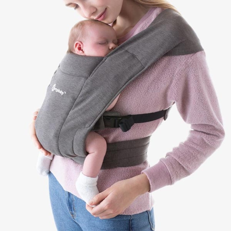 *Ergobaby Embrace Cozy Newborn Carrier – Heather Grey