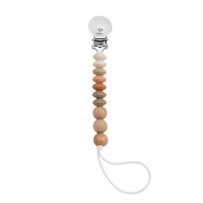 *Loulou Lollipop Jubilee Pacifier Clip Clay