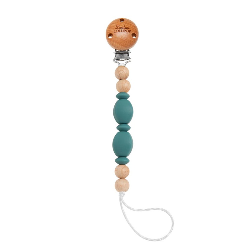 *Loulou Lollipop Soleil Pacifier Clip Clay